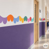 Colourful Wavy Adhesive Border | Cheerful Wall Decor