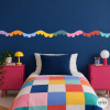 Bande adhésive ondulée et colorée | Décoration murale joyeuse