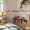 Bande adhésive ondulée et colorée | Décoration murale joyeuse