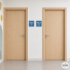 Space Signage with Custom Stickers | Squares