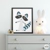 Decorative sheet - Nordic style raccoon