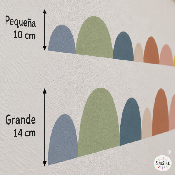 Cenefa decorativa Arcos Irregulares Boho | Decoración de paredes