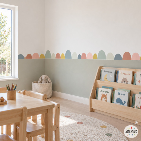Boho Irregular Arches Decorative Wall Border | Wall Decor