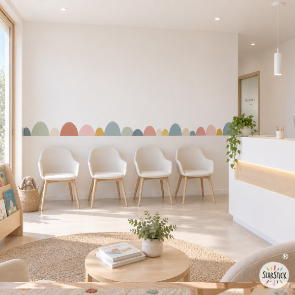 Cenefa decorativa Arcos Irregulares Boho | Decoración de paredes