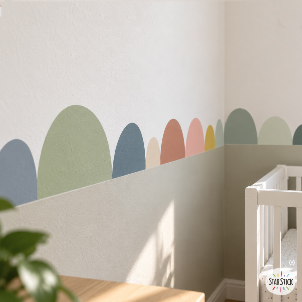 Bordure murale décorative Arcs Irréguliers Boho | Décoration murale