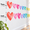 Decorative Border with Colourful Hearts | Girls’ Bedroom Decor