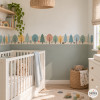 Cenefa decorativa infantil Bosque con animales