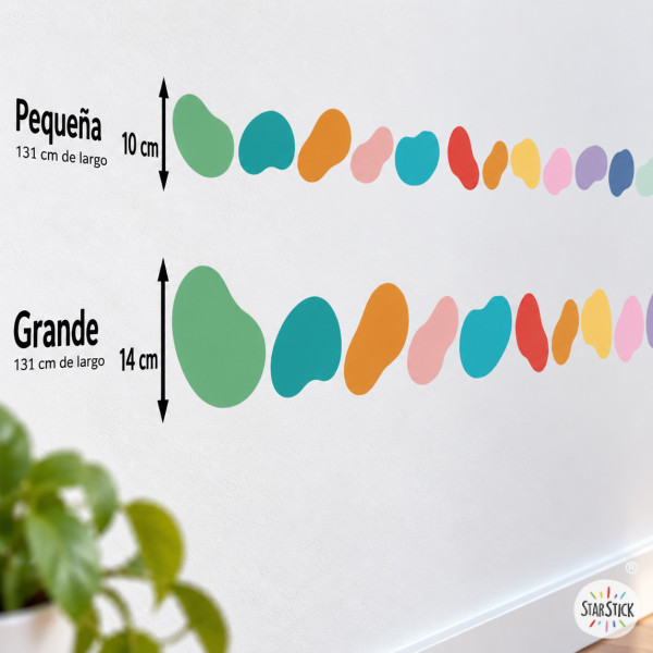 Multicolour Brushstrokes Decorative Wall Border | Modern Decor