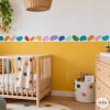 Multicolour Brushstrokes Decorative Wall Border | Modern Decor