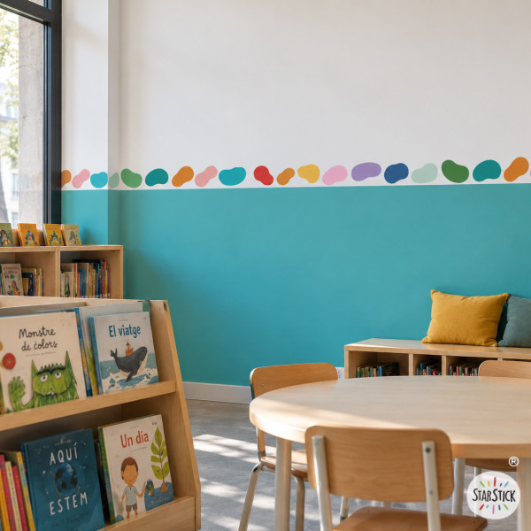 Sanefa decorativa de paret Pinzellades Multicolor | Decoració moderna