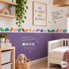 Multicolour Brushstrokes Decorative Wall Border | Modern Decor
