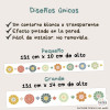 Cenefa autoadhesiva con flores en tonos Boho| Decoración infantil