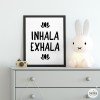 Lámina decorativa – Inhala Exhala