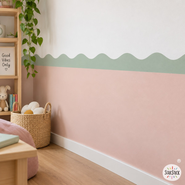 Decorative Wall Border Waves | Colour of Your Choice