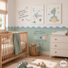 Cenefa decorativa de pared Ondas | Color a elegir