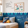 Scallops Arches Adhesive Border | Two Customisable Colours