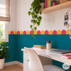 Cenefa adhesiva Arcos Scallops | Dos colores personalizables