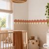 Cenefa autoadhesiva Ondas y Rayas de colores | Decoración infantil