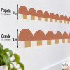 Cenefa autoadhesiva Ondas y Rayas de colores | Decoración infantil