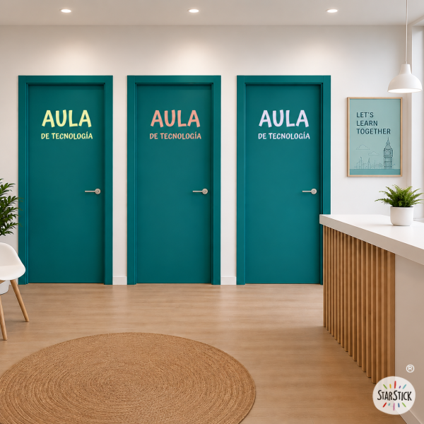 Lettres adhésives pour portes | Signalétique des espaces publics