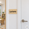 Carteles señalización escuelas e institutos - Rectángulos de madera