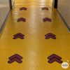 Customizable Double Self-Adhesive Floor Arrows | Public Space Signage