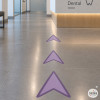 Customizable Self-Adhesive Triangular Floor Arrows | Space Signage