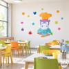 Decoración comedores escolares - Hipopótamo cocinero - Vinilos decorativos