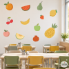 Vinil fruites - Decoració menjador escolar Montessori