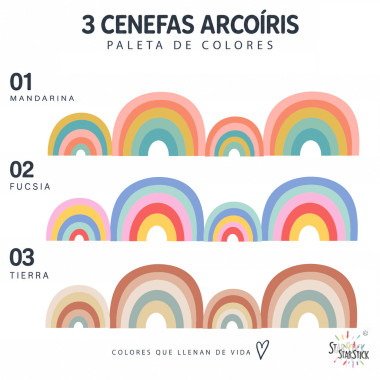 Decorative adhesive wall border with colourful rainbow for kids