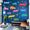 Vinil educatiu valors i motivació – Mural decoratiu per aules i escoles