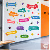 Vinil educatiu valors i motivació – Mural decoratiu per aules i escoles