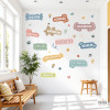 Educational sticker about values and motivation in soft colours