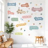 Educational sticker about values and motivation in soft colours