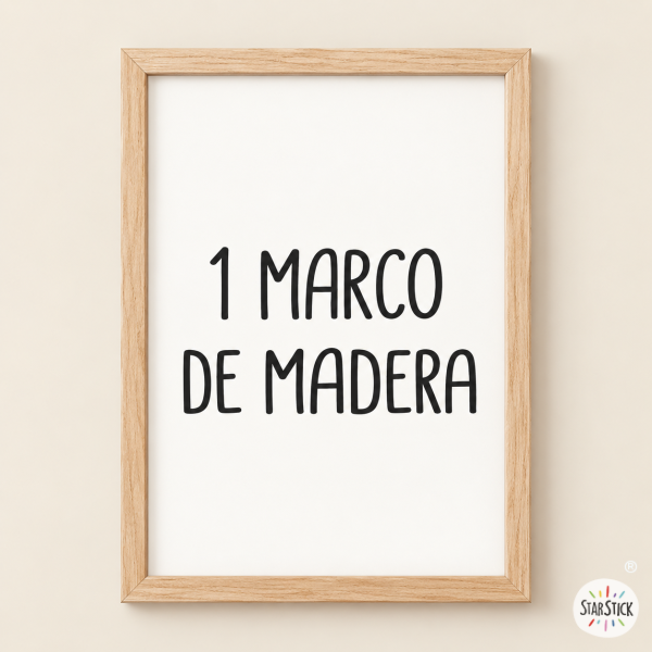 Marco de madera para láminas | A4, A3 y A2