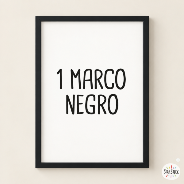 Marco negro de madera para láminas | A4, A3 y A2