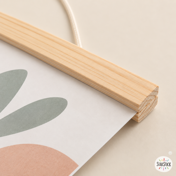 Colgadores de madera imantados para láminas | A4 y A3