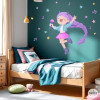 Vinil infantil nena Guerrera K-Pop per decorar l'habitació infantil
