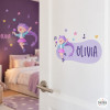 Nombre personalizado para puerta infantil – Guerrera K-Pop