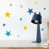 85 estrellas mostaza para decoración infantil | Vinilos de pared para bebés y niños