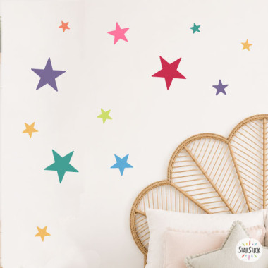 85 Estrellas combinación Party. Vinilos decoración infantil