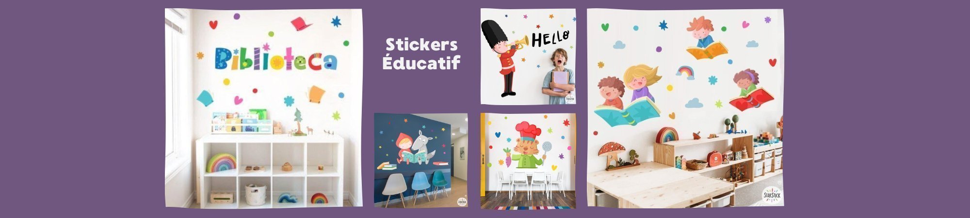 Transformez l’environnement éducatif de manière créative et attrayante avec la collection exclusive de stickers décoratifs éducatifs StarStick.