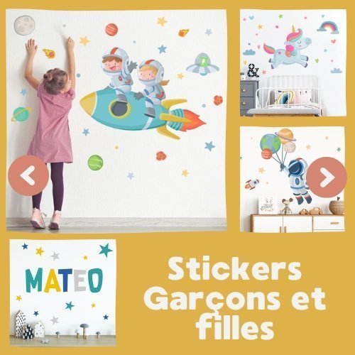 Nos stickers enfants sont la baguette magique qui transforme n’importe quelle pièce en un monde magique !