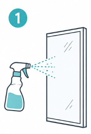 Clean the glass