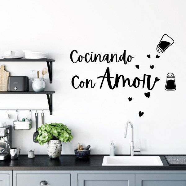 Cooking with love - Decorative vinyl for kitchens