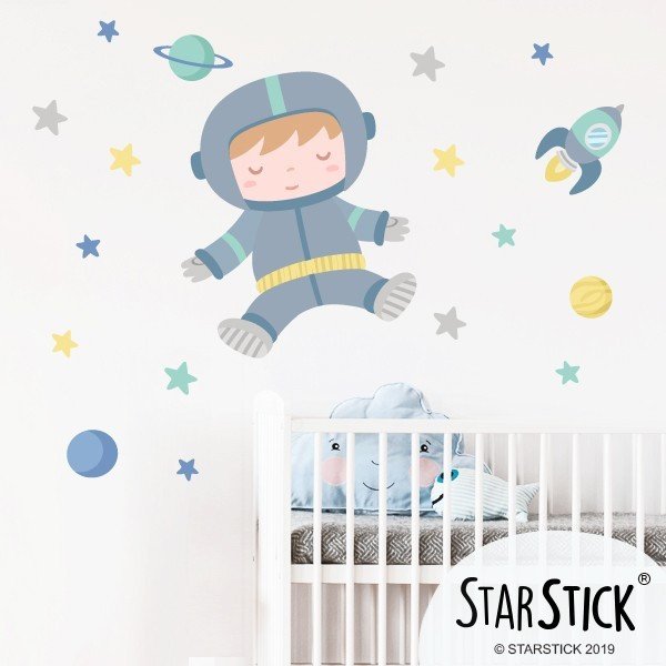 Astronauta baby - Vinilo decorativo para bebés