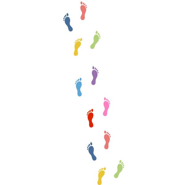 Autocollants Pieds Mignons Pour Sol - Lot De 6 Paires (Chiot, Tigre, Éléphant) - Anti-dérapant, Imperméable - Pour École, Crèche