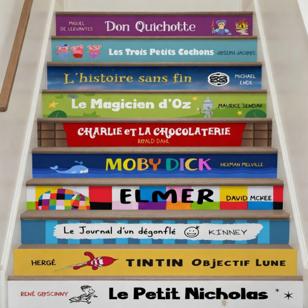 Stickers pour décorer escaliers et marches - Livres jeunesse