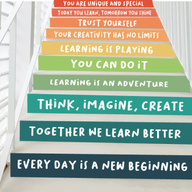 School stair decoration -...