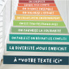 Stickers personnalisables pour les escaliers. Dans mon établissement... (Couleurs terre)